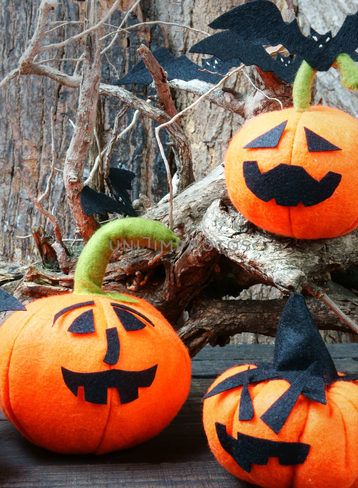 halloween background, handmade pumpkin by xuanhuongho