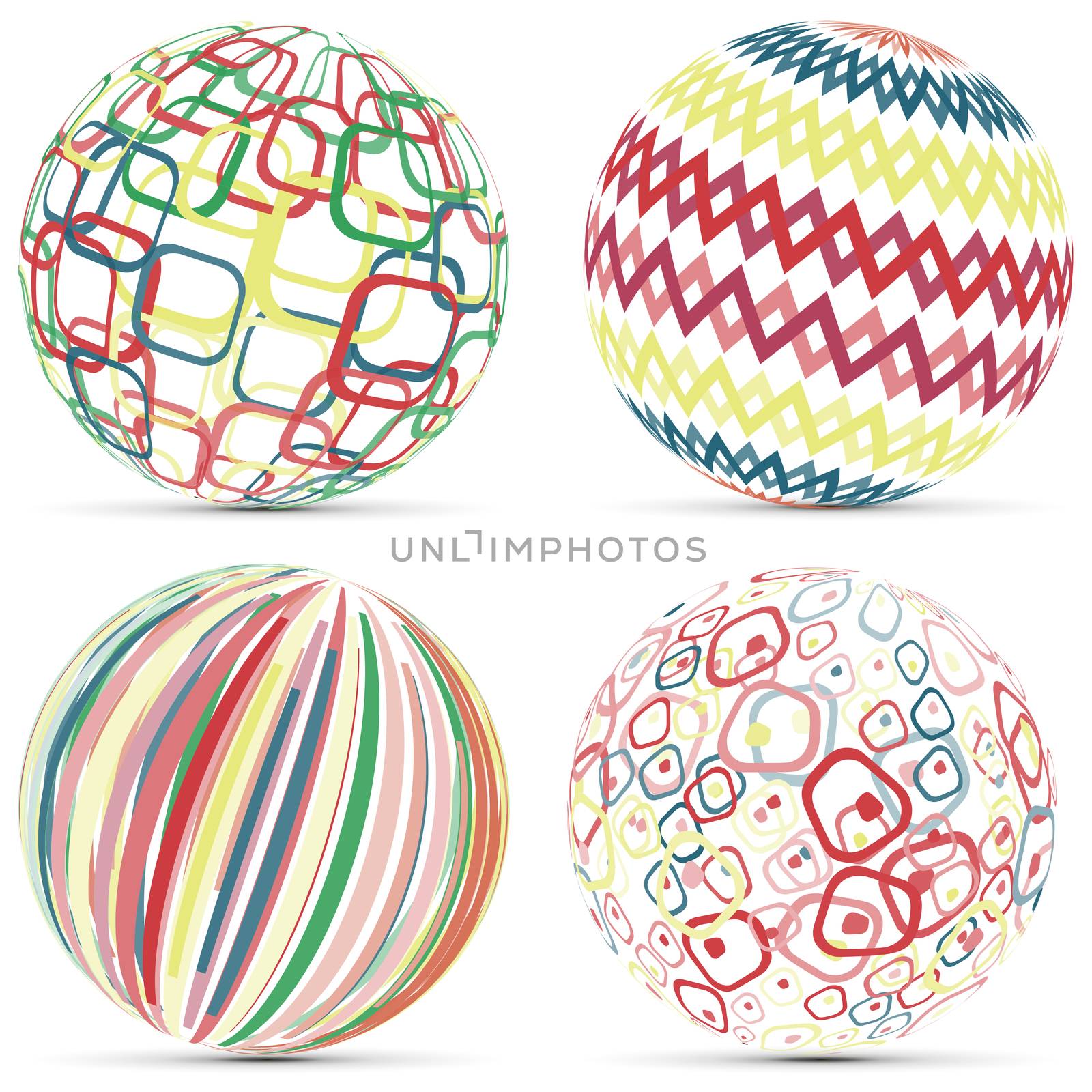 Business creative geometric pattern on 3d sphere logo template