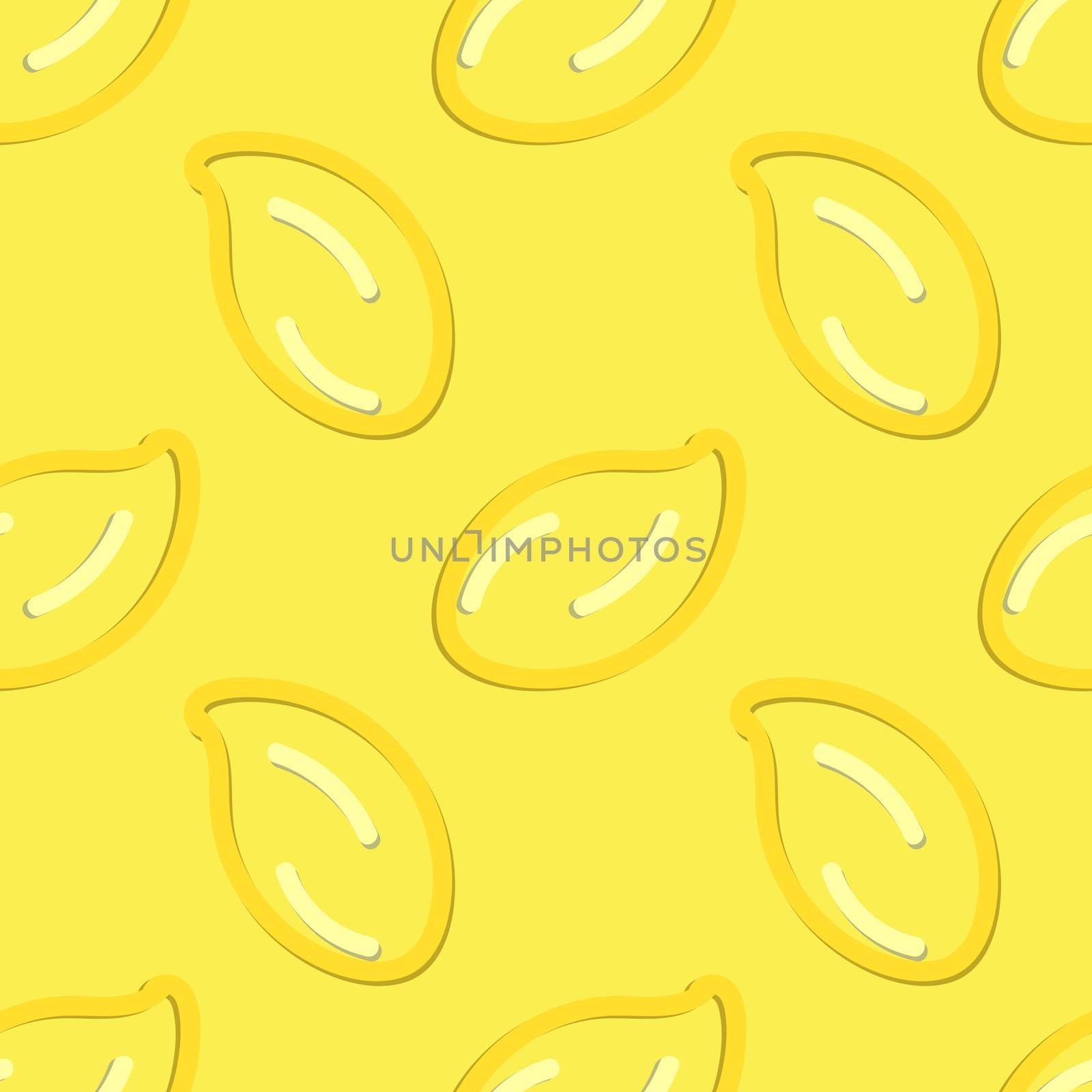 Lemon Seamless Pattern Kid's Style Hand Drawn by tommarkov