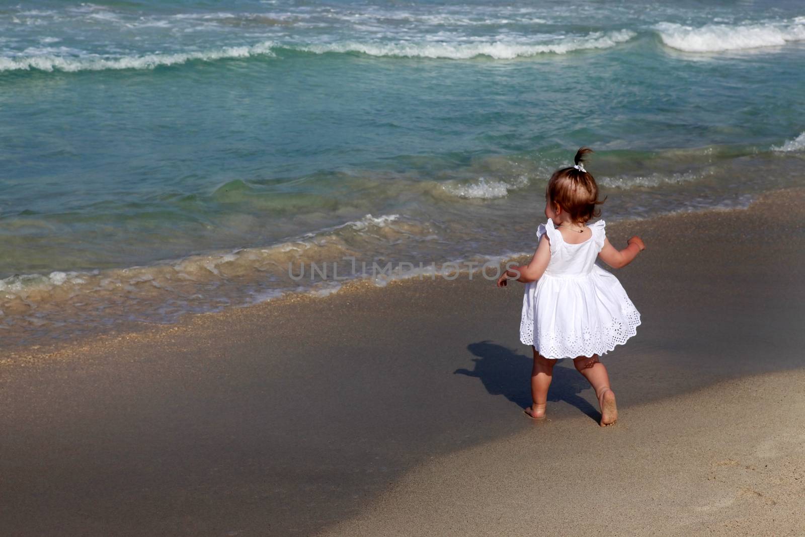 Cute little girl on the beach