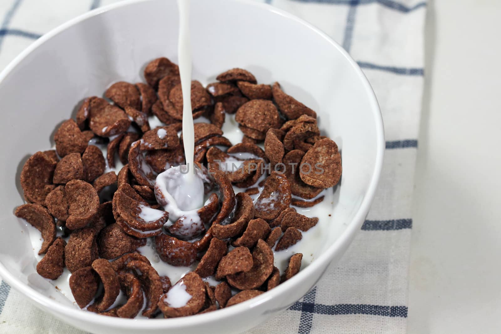 Breakfast cereal in a bowl