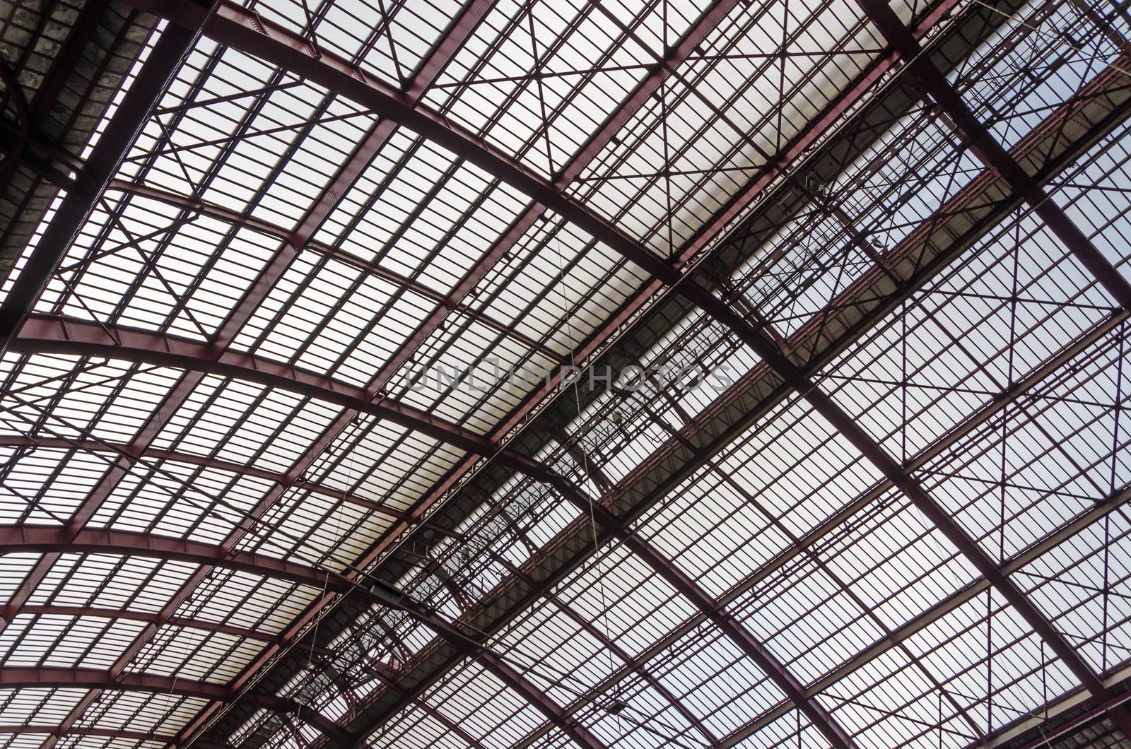 Roof Iron Structure of Antwerp Central station