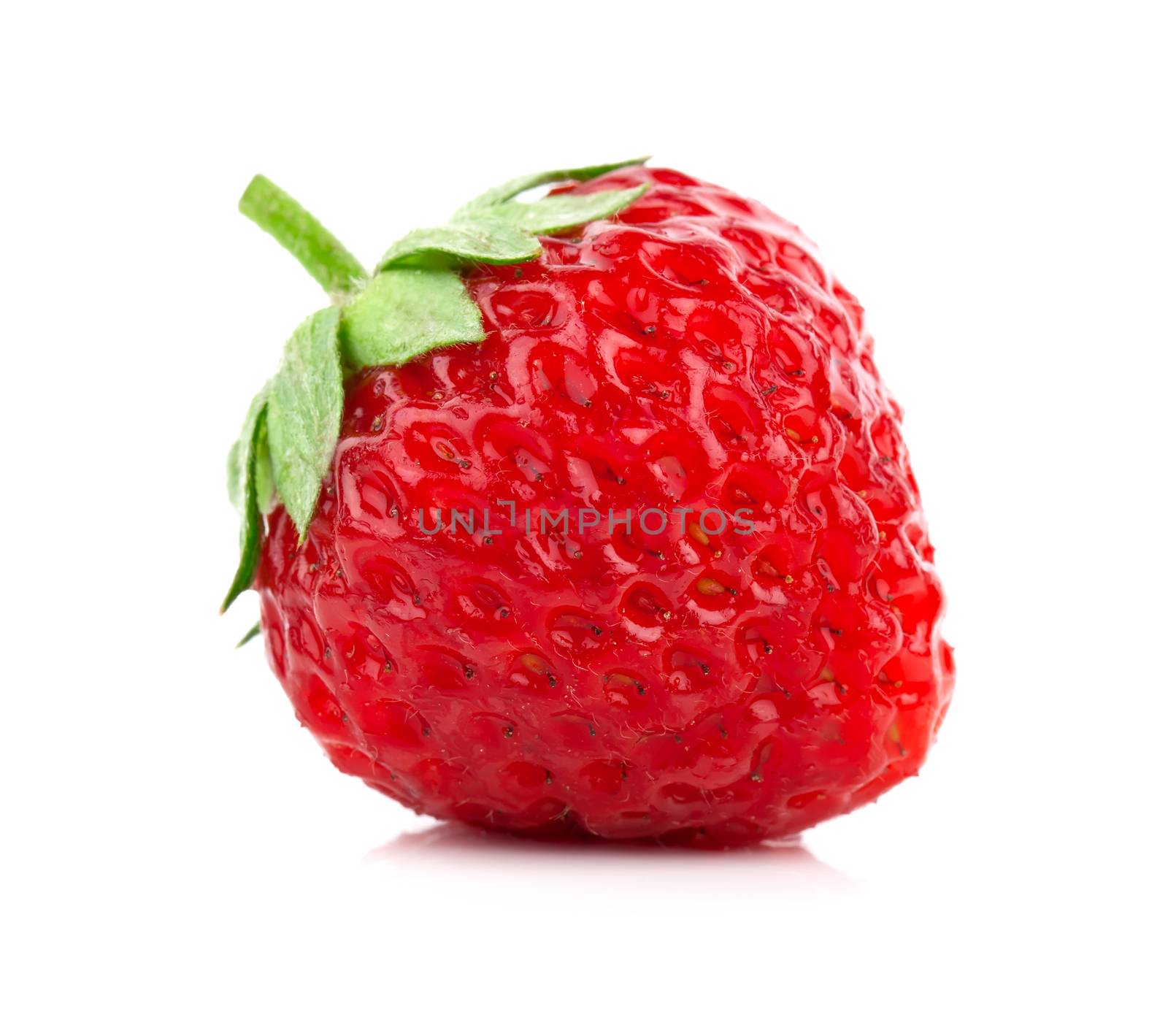 Strawberries berry isolated on white background by motorolka