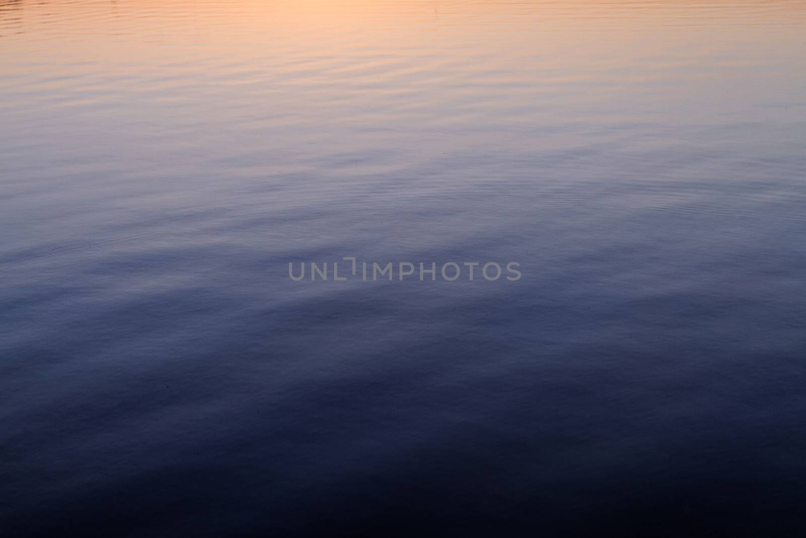 Photo of a calm lake in dusk 