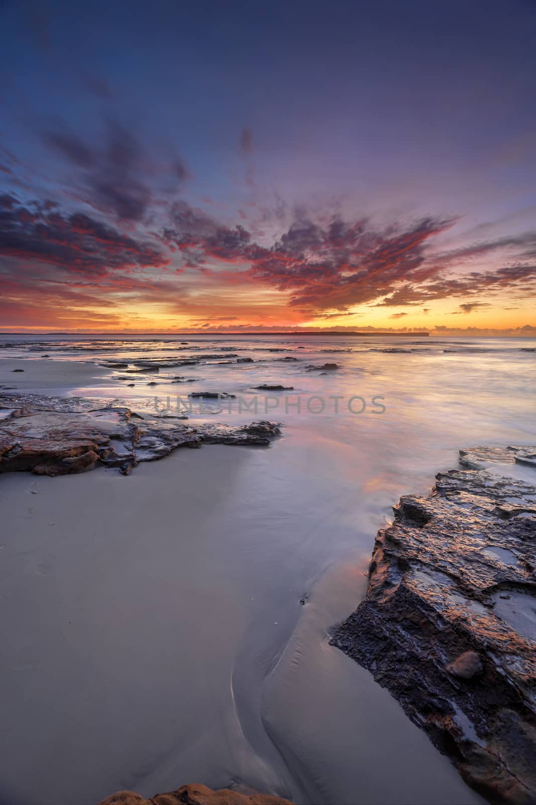 Sunrise over Jervis Bay, south coast NSW from Plantation Point Vincentia