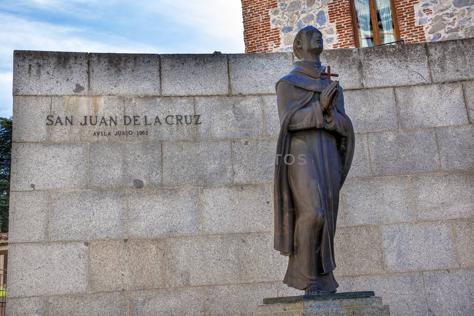 San Juan de la Cruz Statue Avila Castile Spain by bill_perry