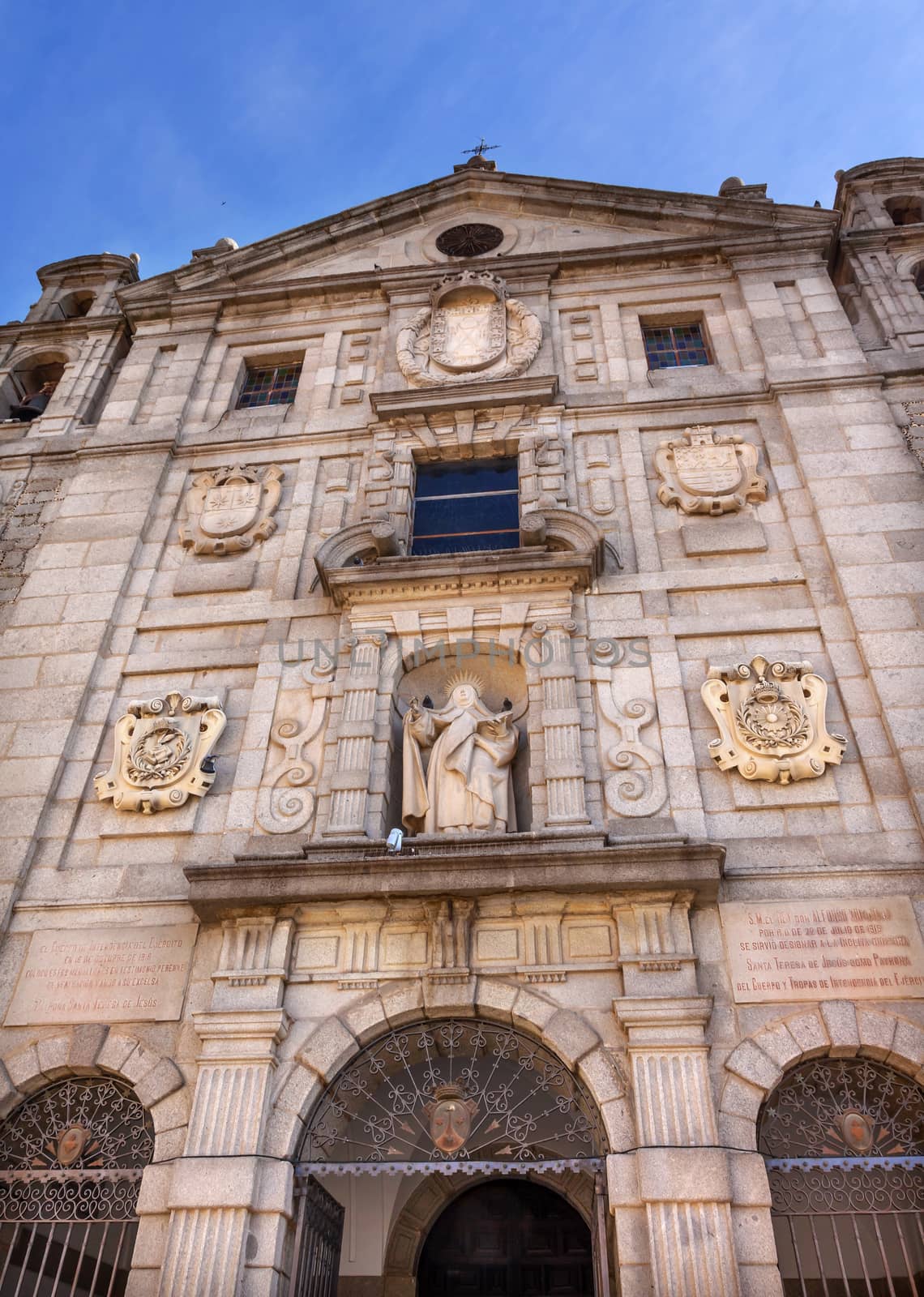 Convento de Santa Teresa Facade Swallows Avila Castile Spain by bill_perry