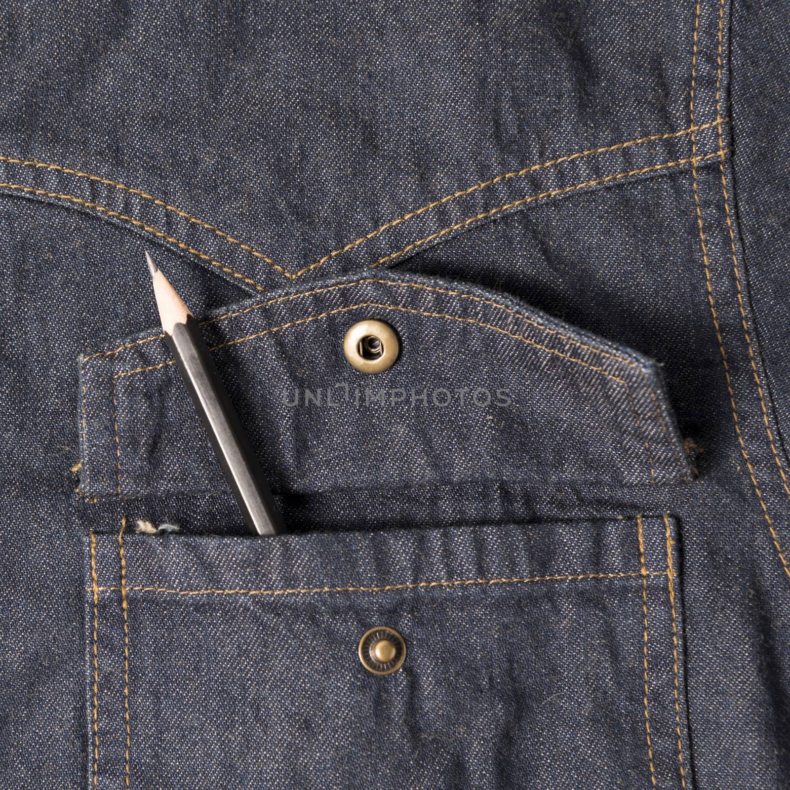 pencil in jean pocket