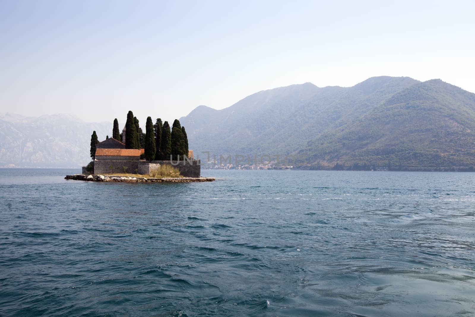   the buildings located in the territory of the sea which is near coast of Montenegro