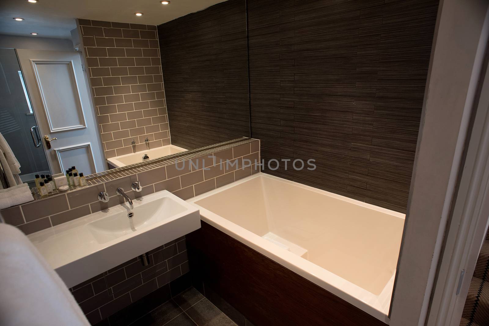 Interior of modern bathroom  by stockyimages