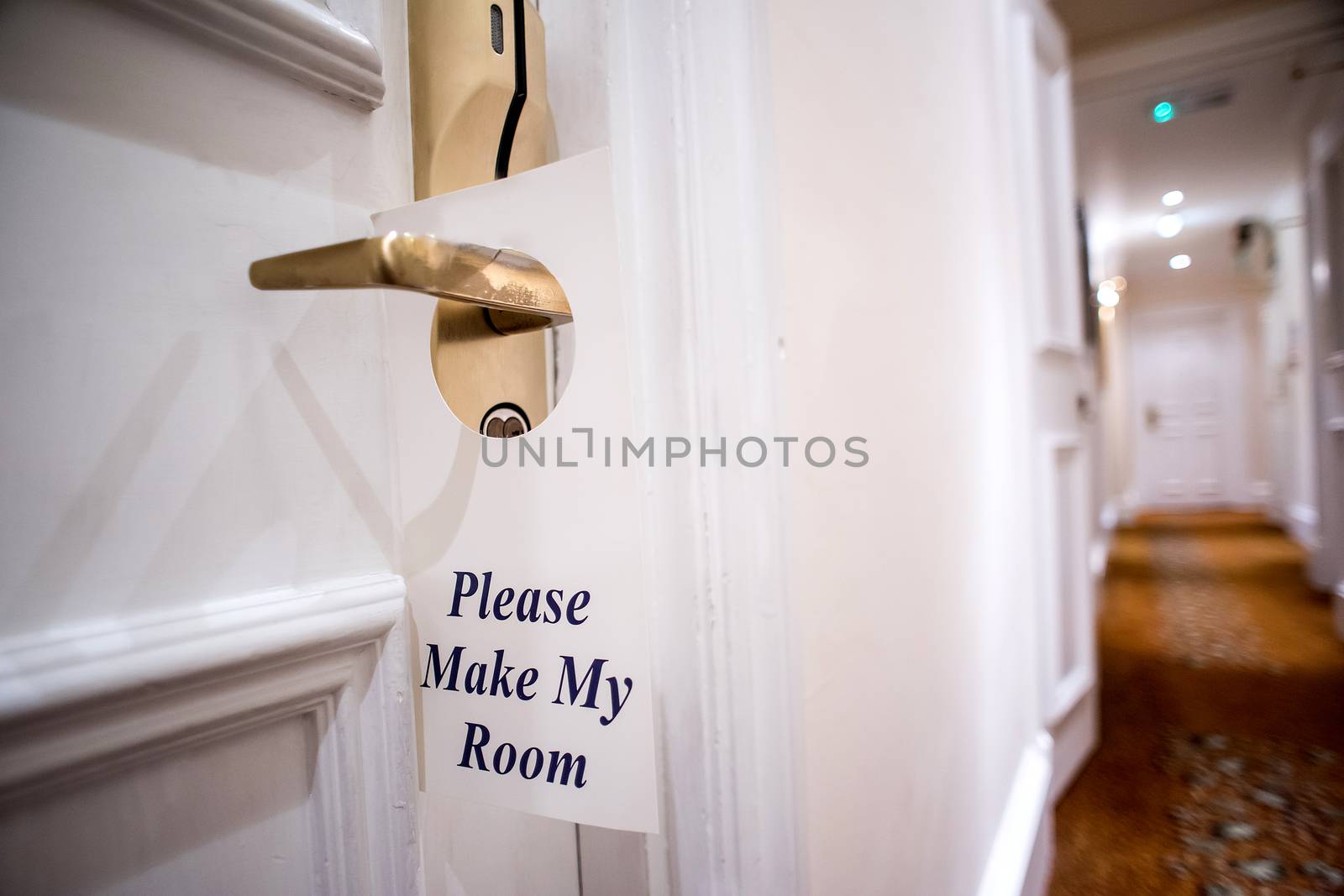 Please make up my room sign by stockyimages