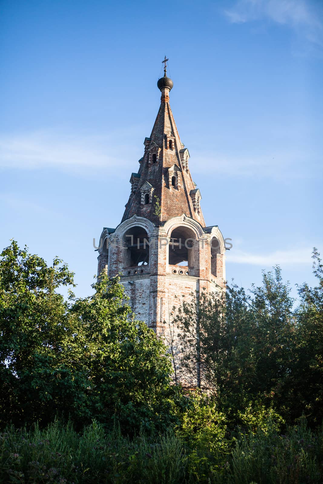 Old abandoned church in Russia