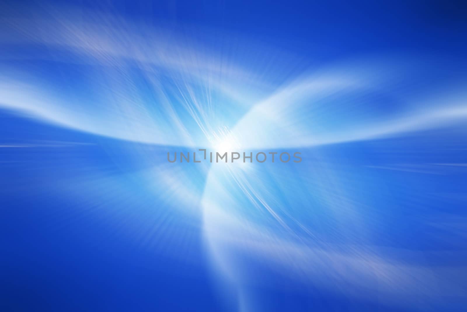 Blue abstract background texture. Energy blast.
