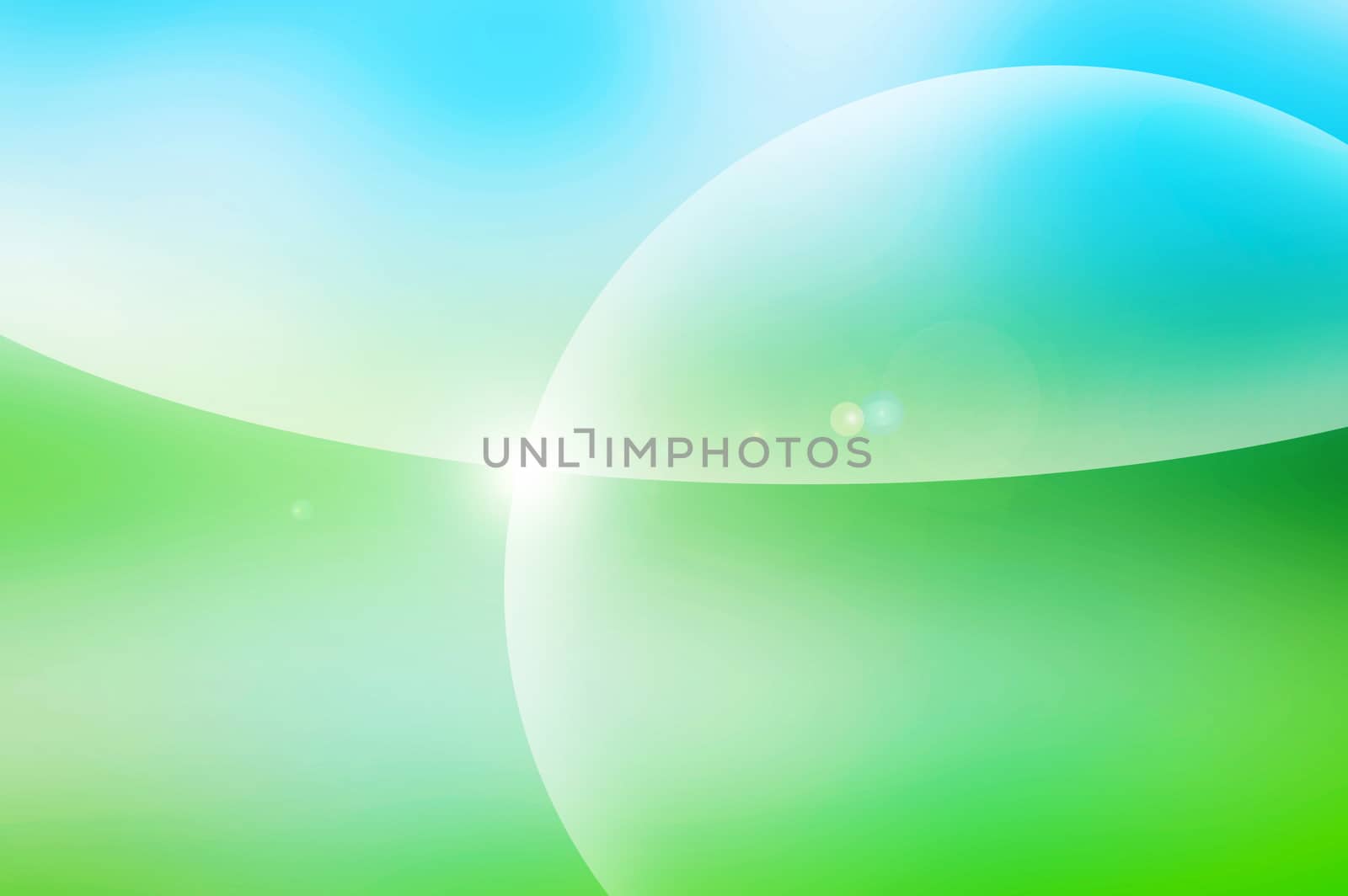 Abstract green background. Big blue and green backdrop.