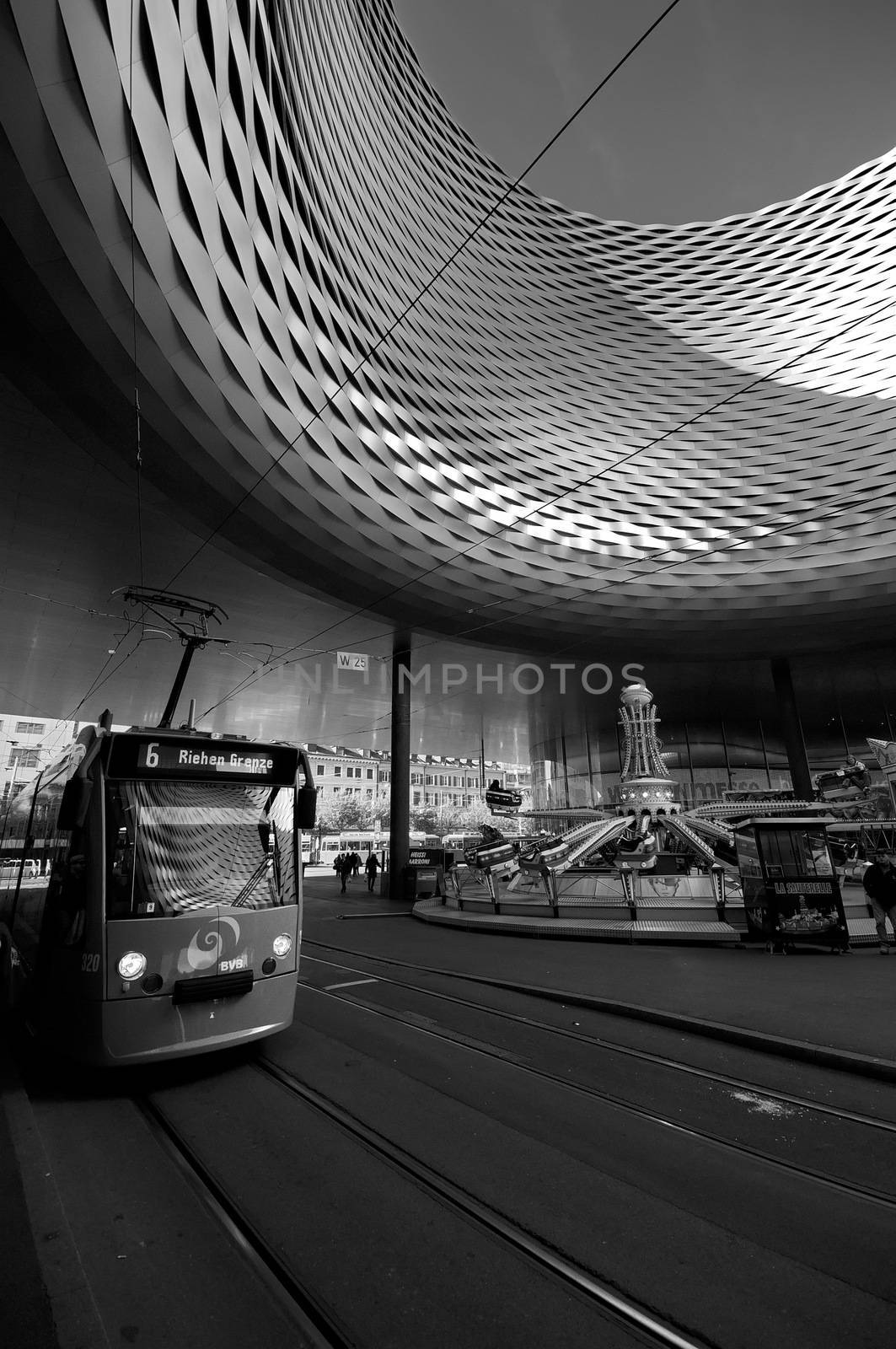 BASEL, SWITZERLAND - NOVEMBER 01 2014: Exhibition Center in the Old Town of Basel in Switzerland