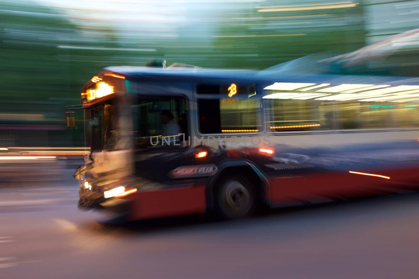 Motion Blur of City Bus by jhlemmer