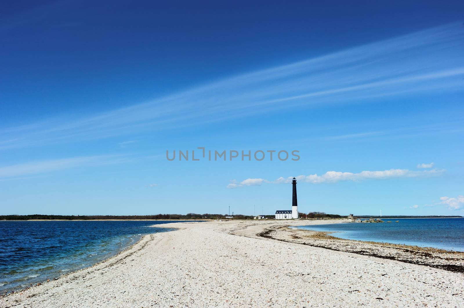 Lighthouse located on the island Scandinavia