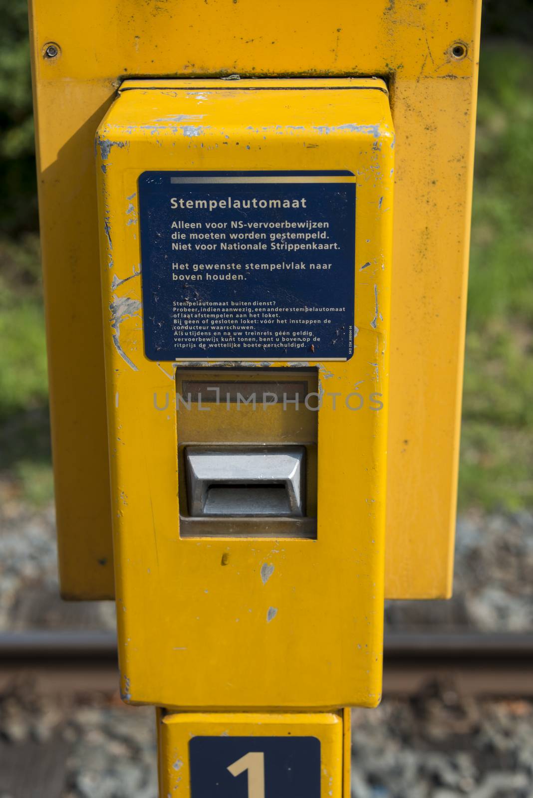 ticket  stamping machine in holland by compuinfoto