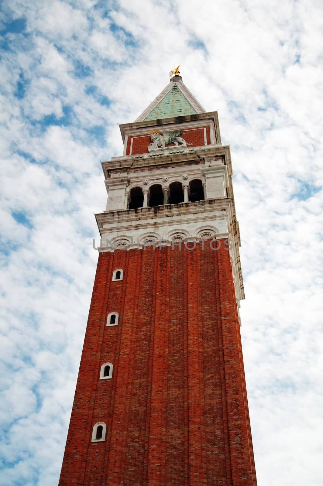 Venice city italy Staint Mark Campanile landmark architecture tower detail