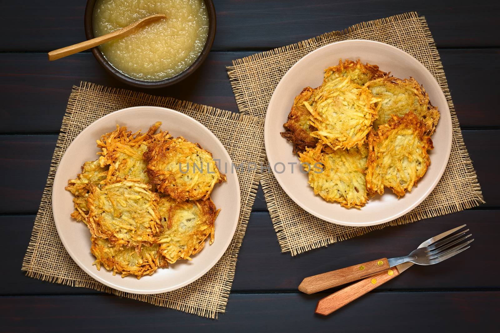 Potato Pancake or Fritter with Apple Sauce by ildi