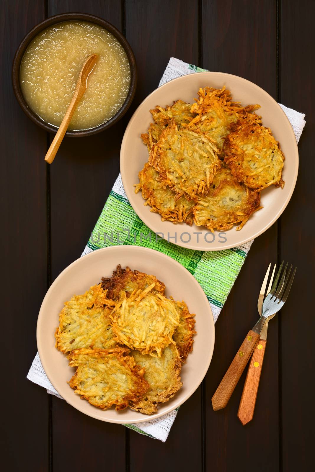 Potato Pancake or Fritter with Apple Sauce by ildi