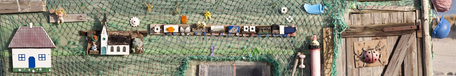 Beach Hut made of Flotsam by 3quarks