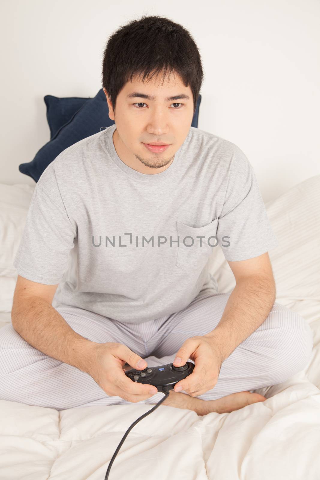 Man playing video games by ifilms