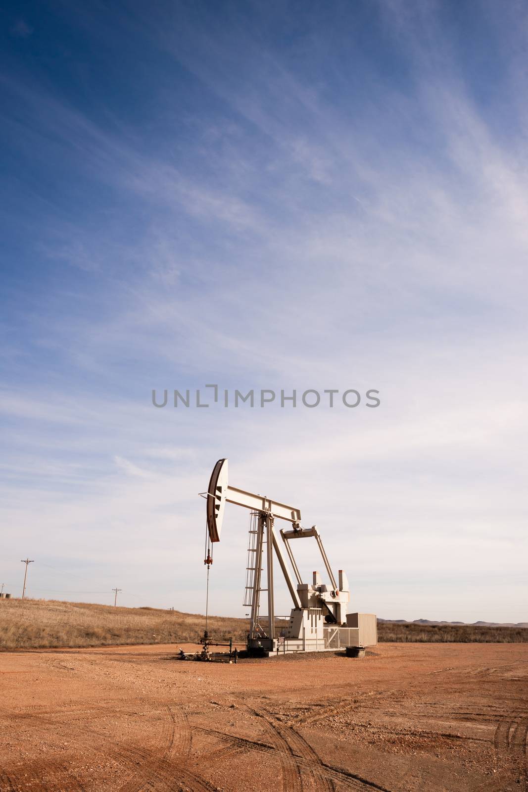 North Dakota Oil Pump Jack Fracking Crude Extraction Machine by ChrisBoswell