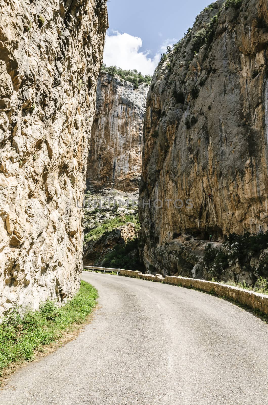 Amazing natural view at the Pyrenees mountains in Spain