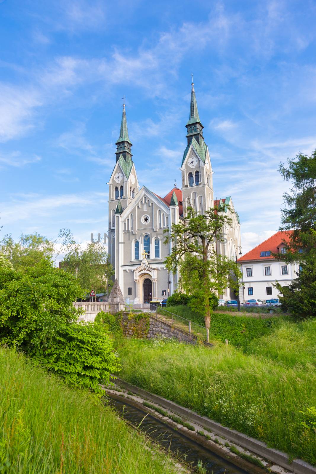 Trnovo Church also Church of St. John the Baptist, Ljubljana capital of Slovenia, Europe.