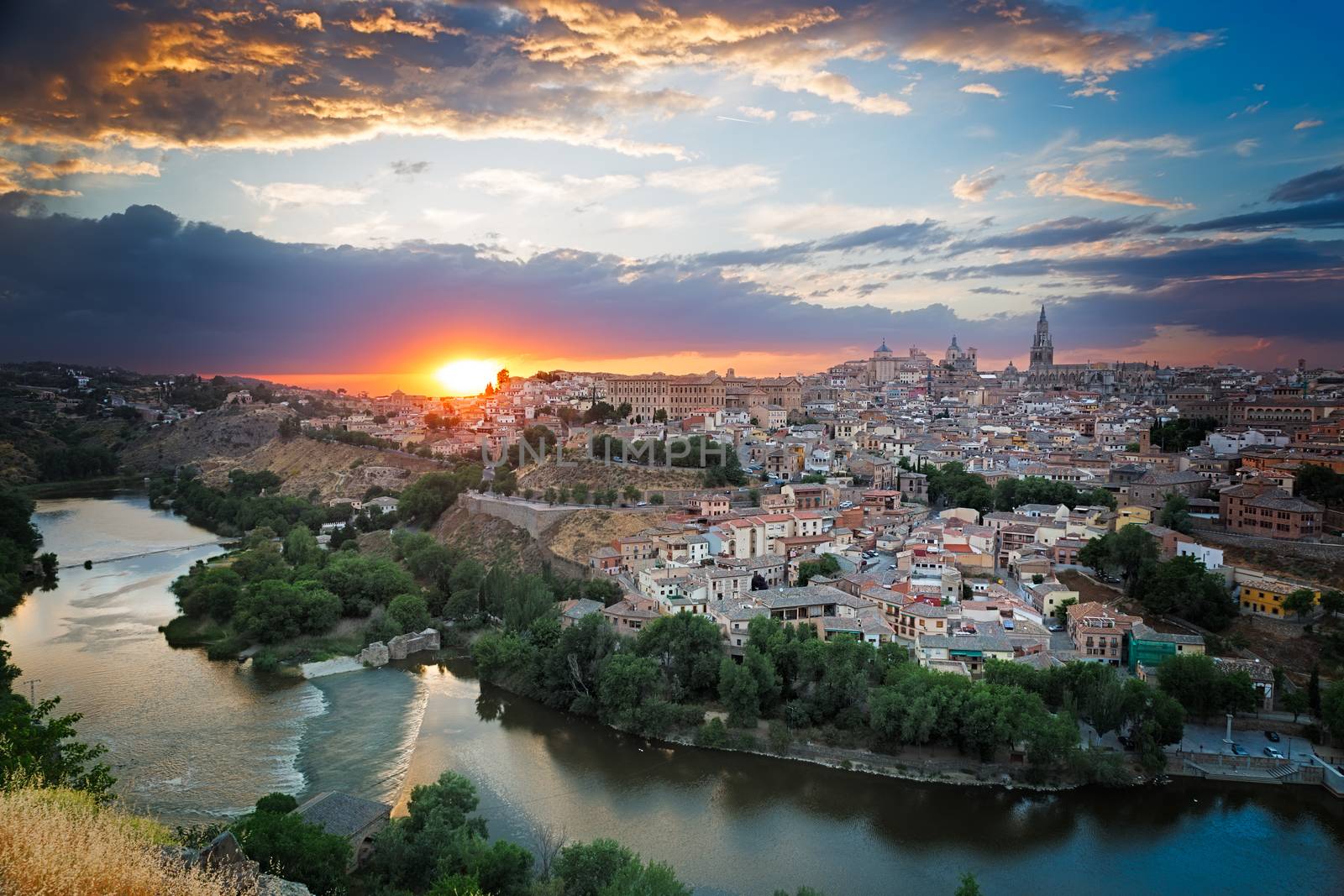 Sunset in Toledo, Castile-La Mancha, Spain by fisfra