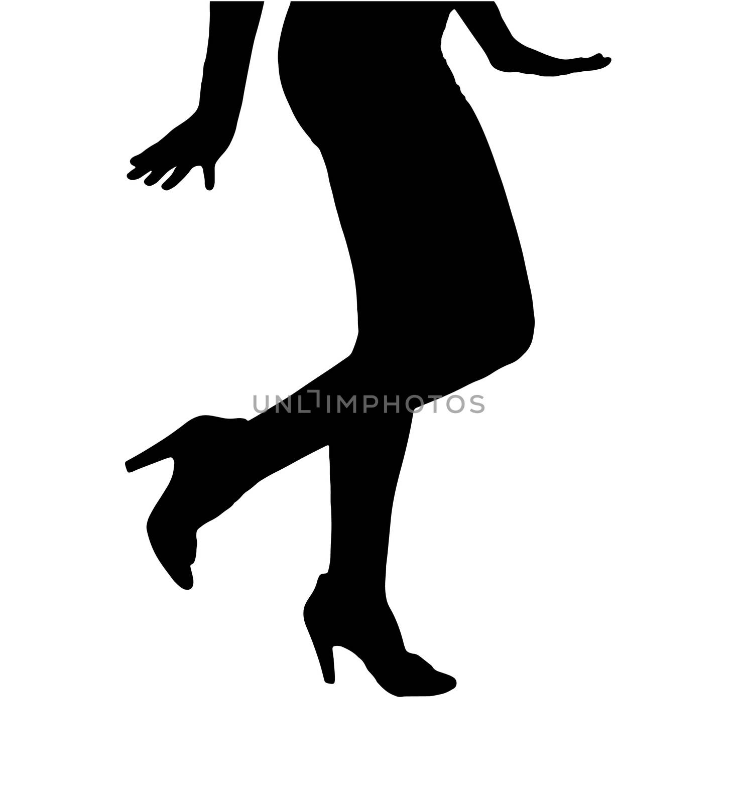 Beautiful Female Torso Perfect Shoes Dancing Joyfully by ChrisBoswell