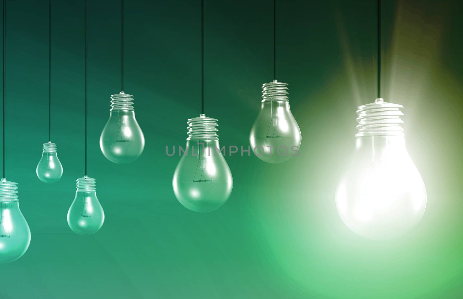 Creative Innovation and Glowing Concept as a Art