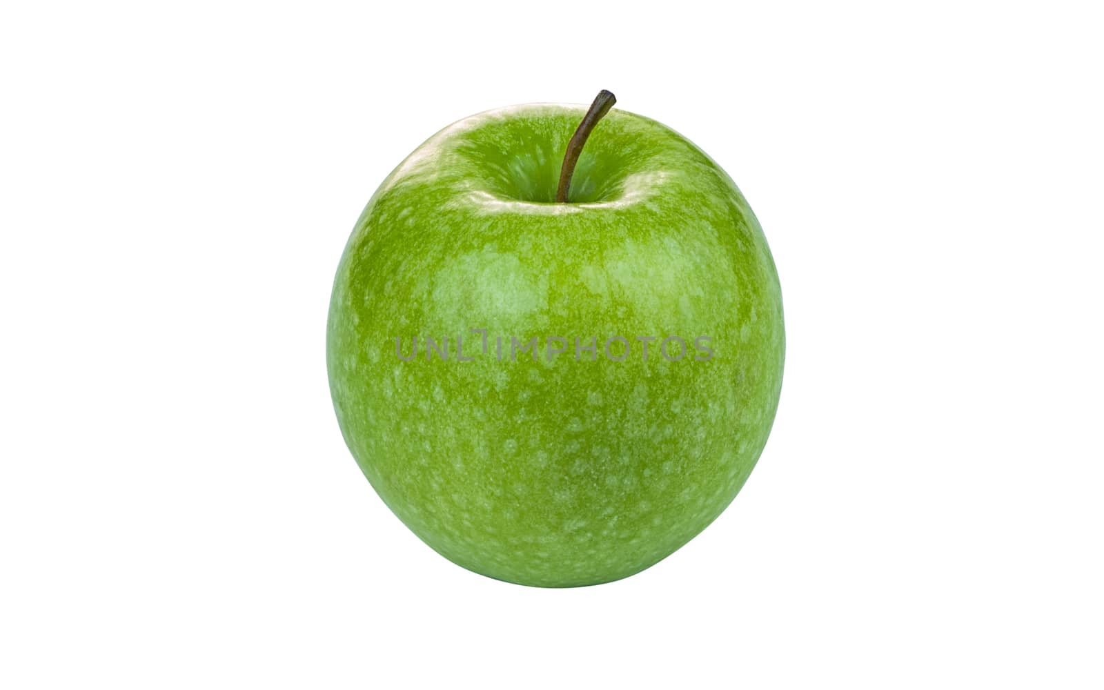 Green Granny Smith Apple on white background by matteocurcio