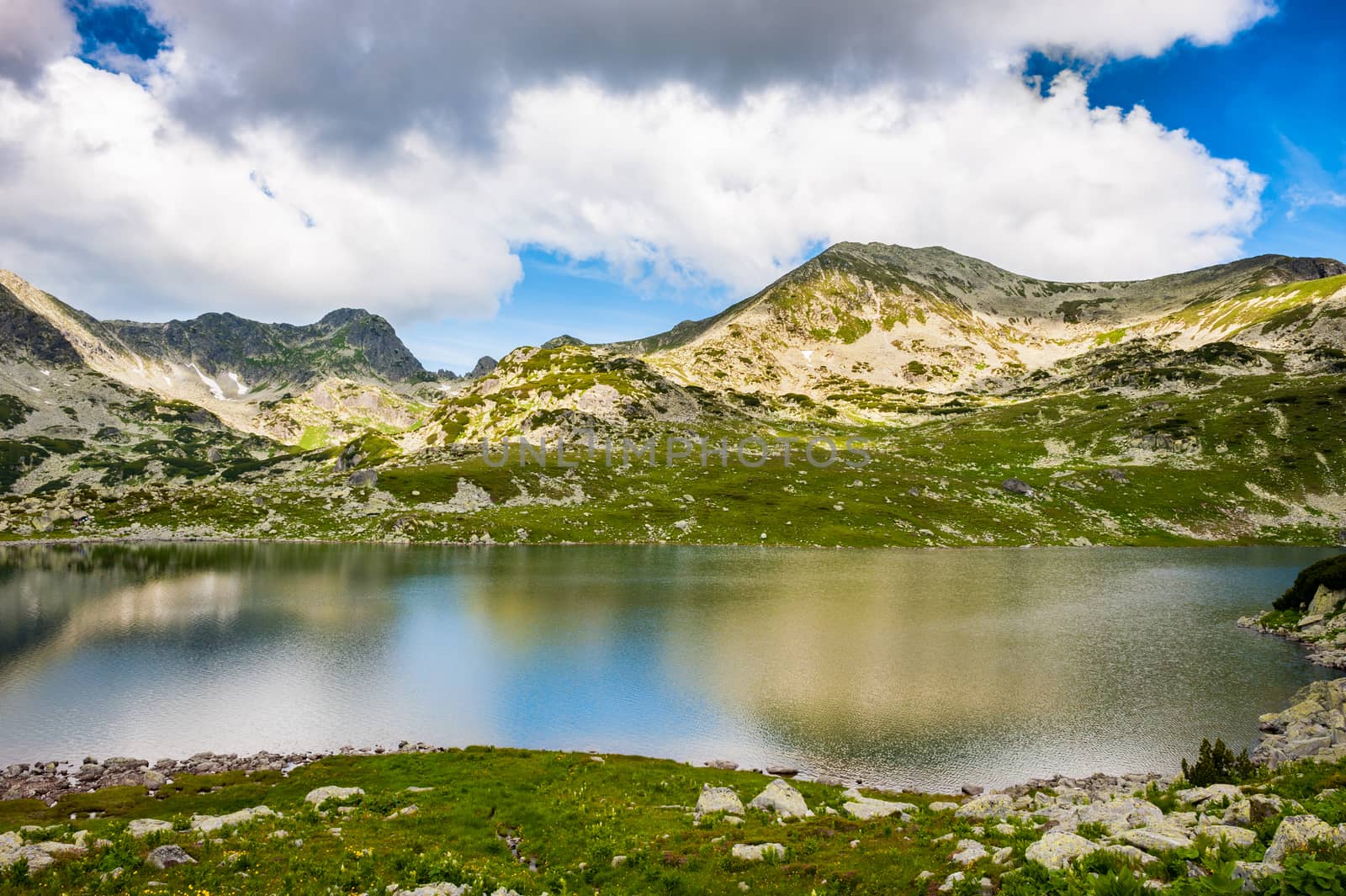 Mountain lake Bucura in Retezat National Park, Transylvania, Romania, Europe