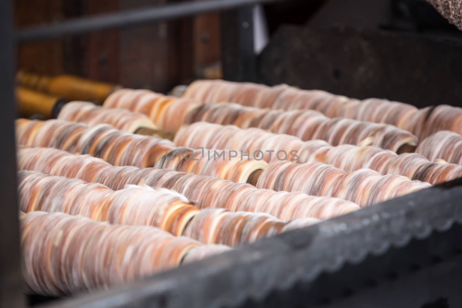 Fresh Trdelnik at Prague Market, Czech Republic