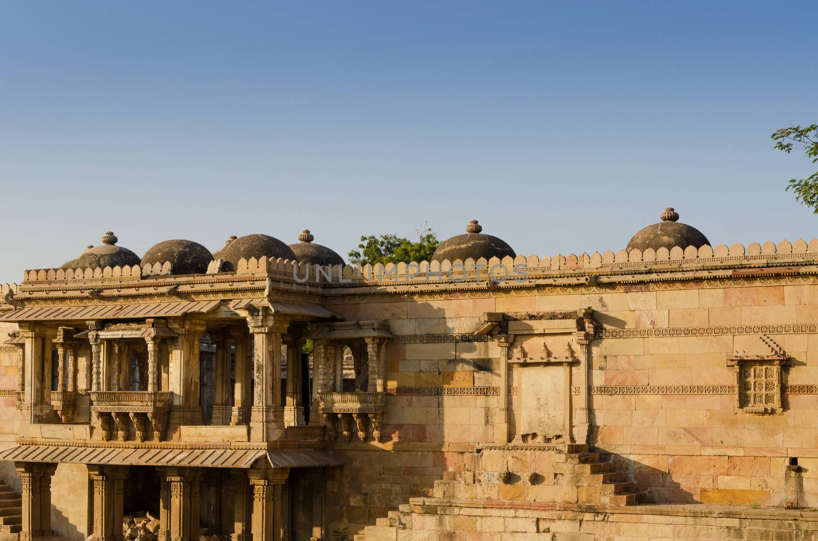 Sarkhej Roza mosque in Ahmedabad by siraanamwong