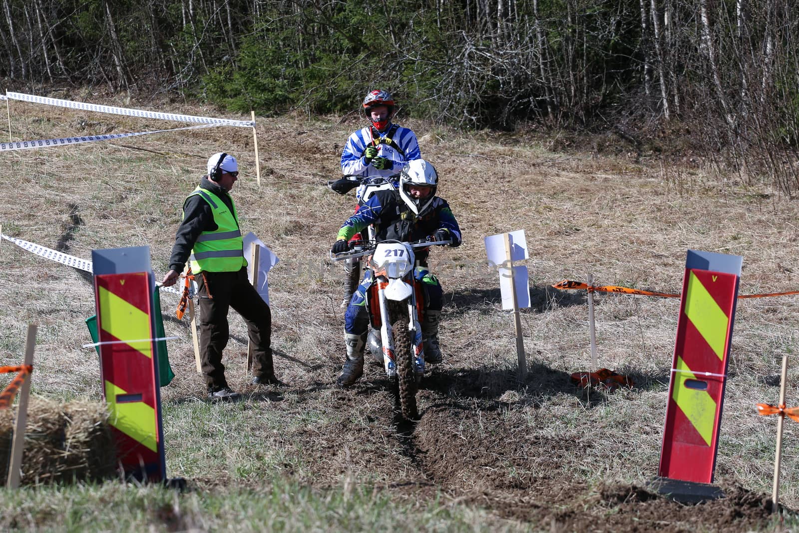 Norwegian championship 2015 Ytre Enebakk ,
one of the drivers on his enduro motorbike