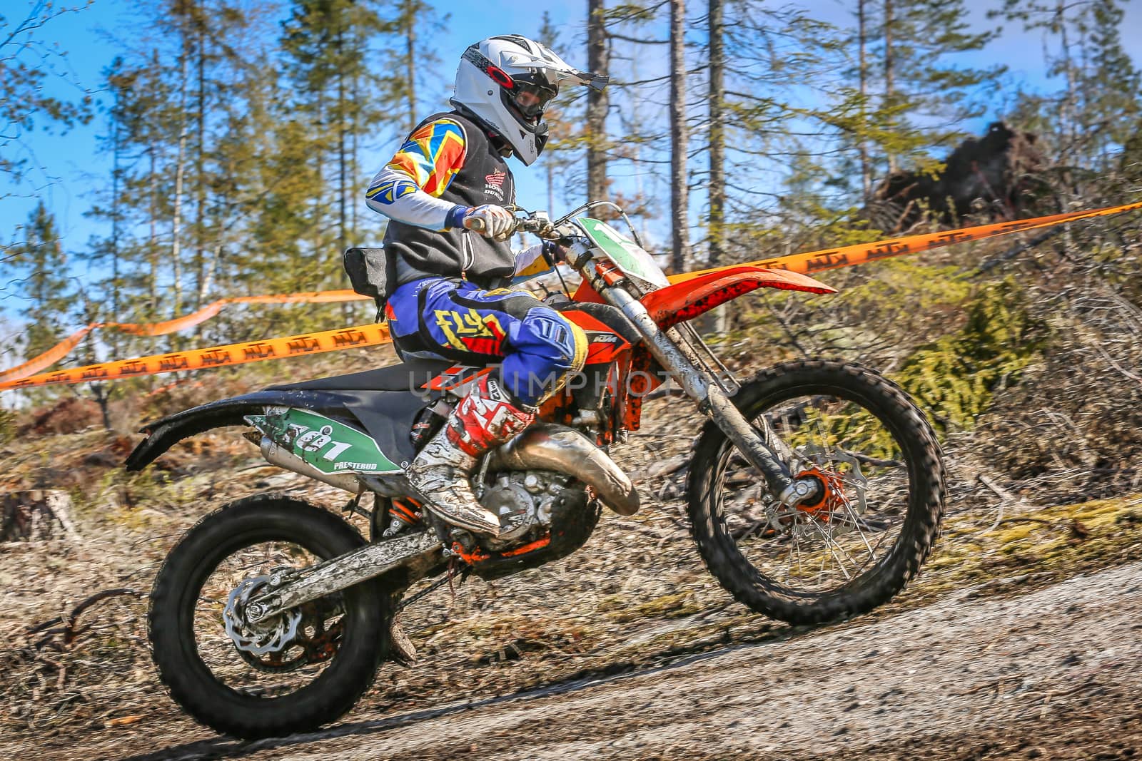 Norwegian championship 2015 Ytre Enebakk ,
one of the drivers on his enduro motorbike