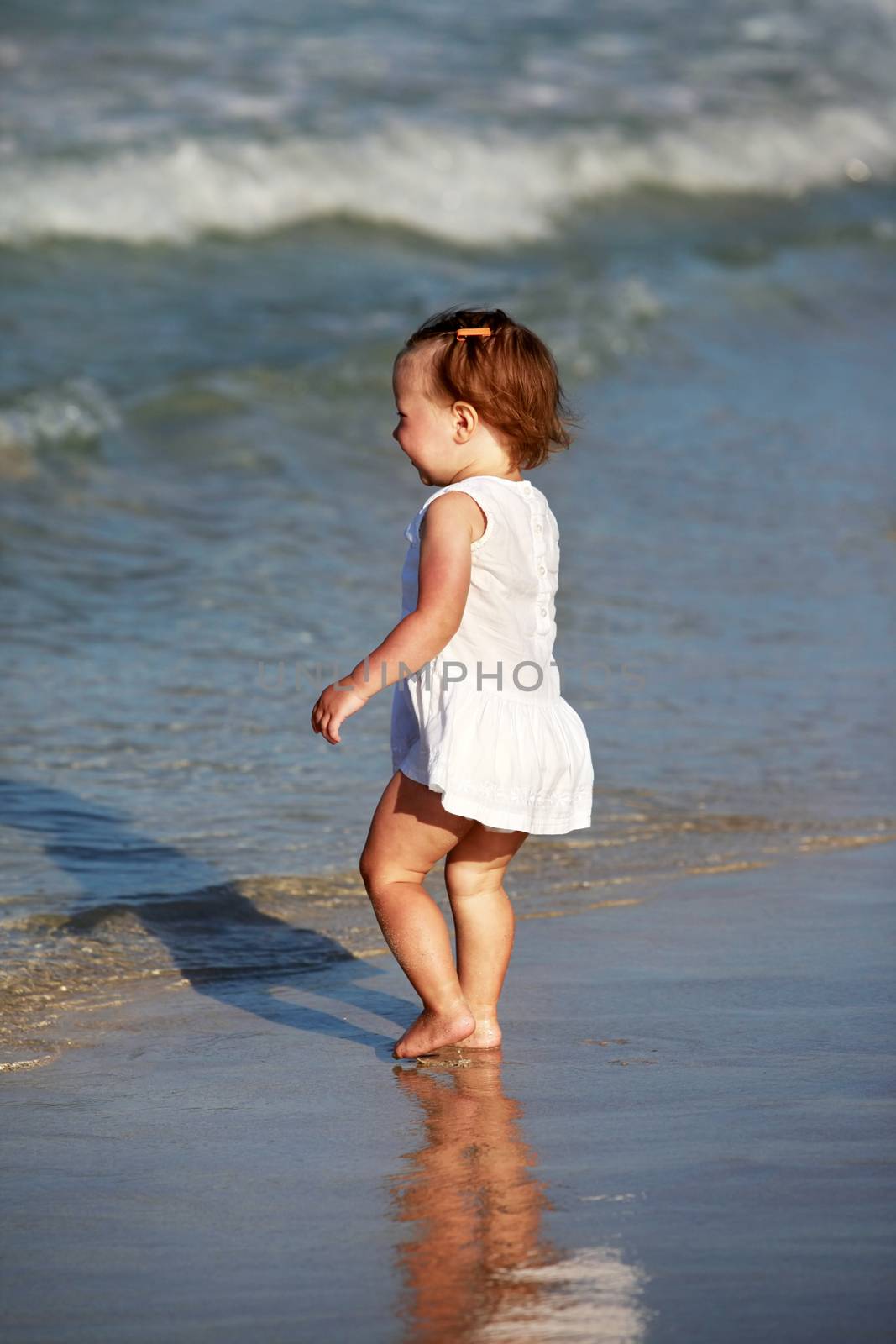 Cute little girl on the beach