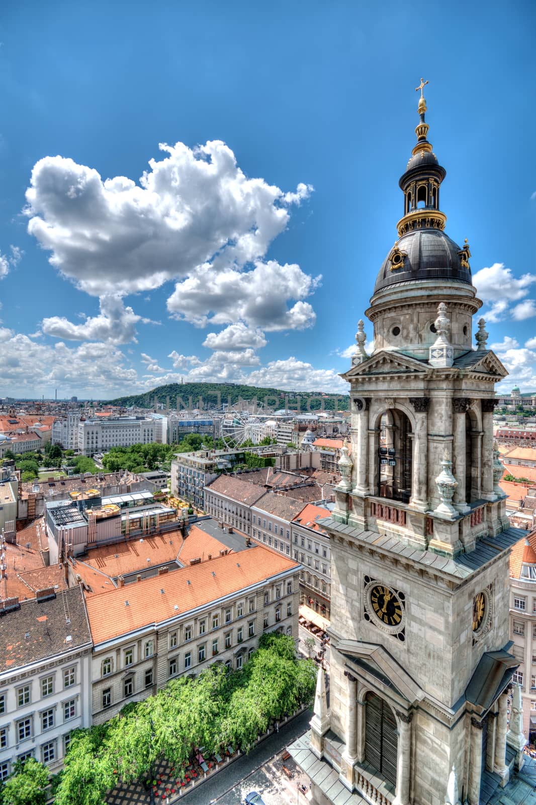 View from St. Stephan basilica, Budapest Hungary by anderm