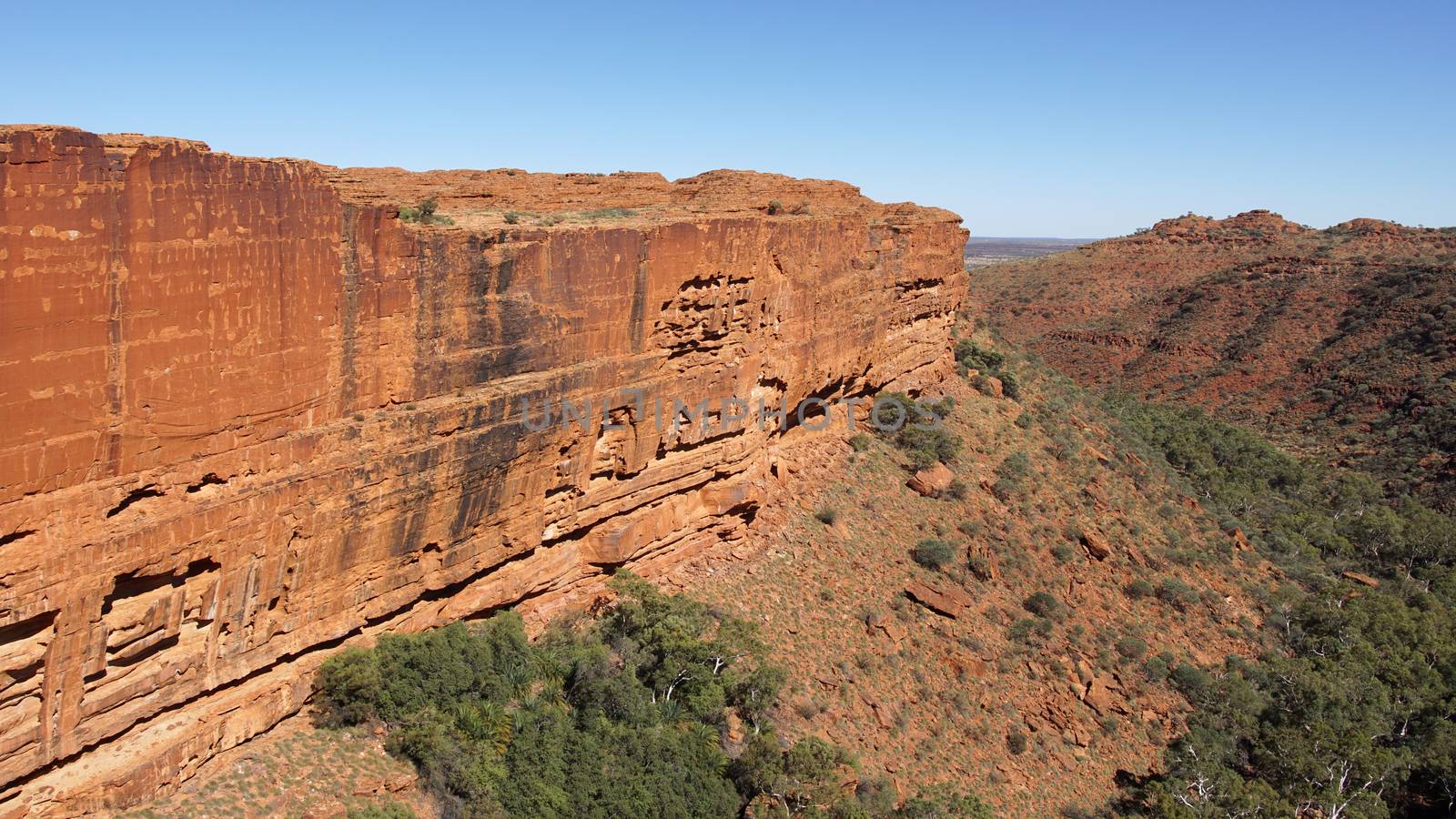 Landscape of the Kings Canyon, Outback of Australia