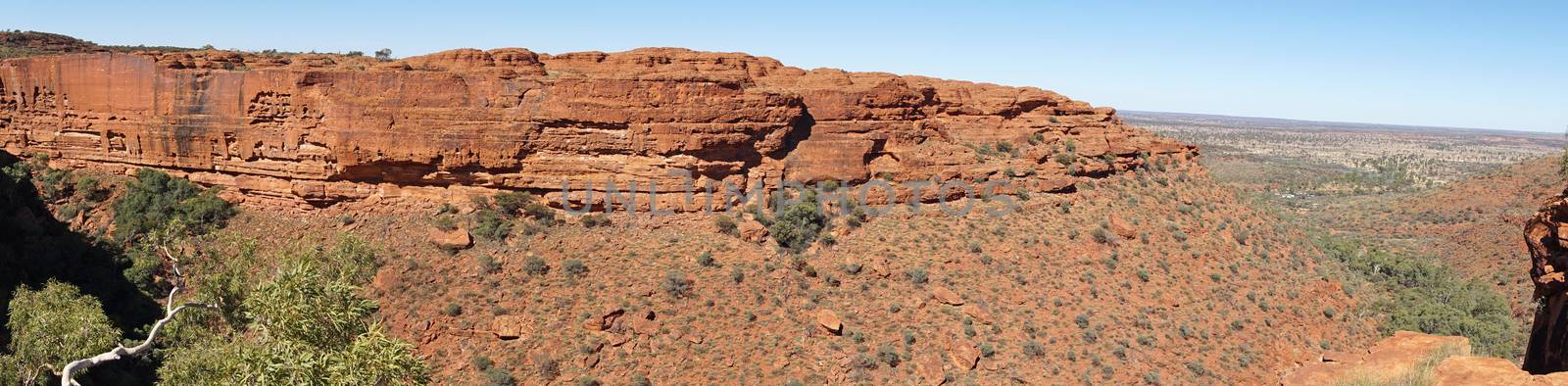 Landscape of the Kings Canyon, Outback of Australia