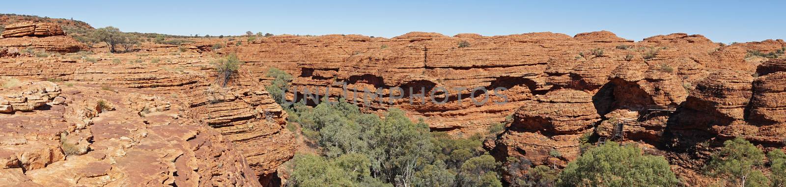 Landscape of the Kings Canyon, Outback of Australia