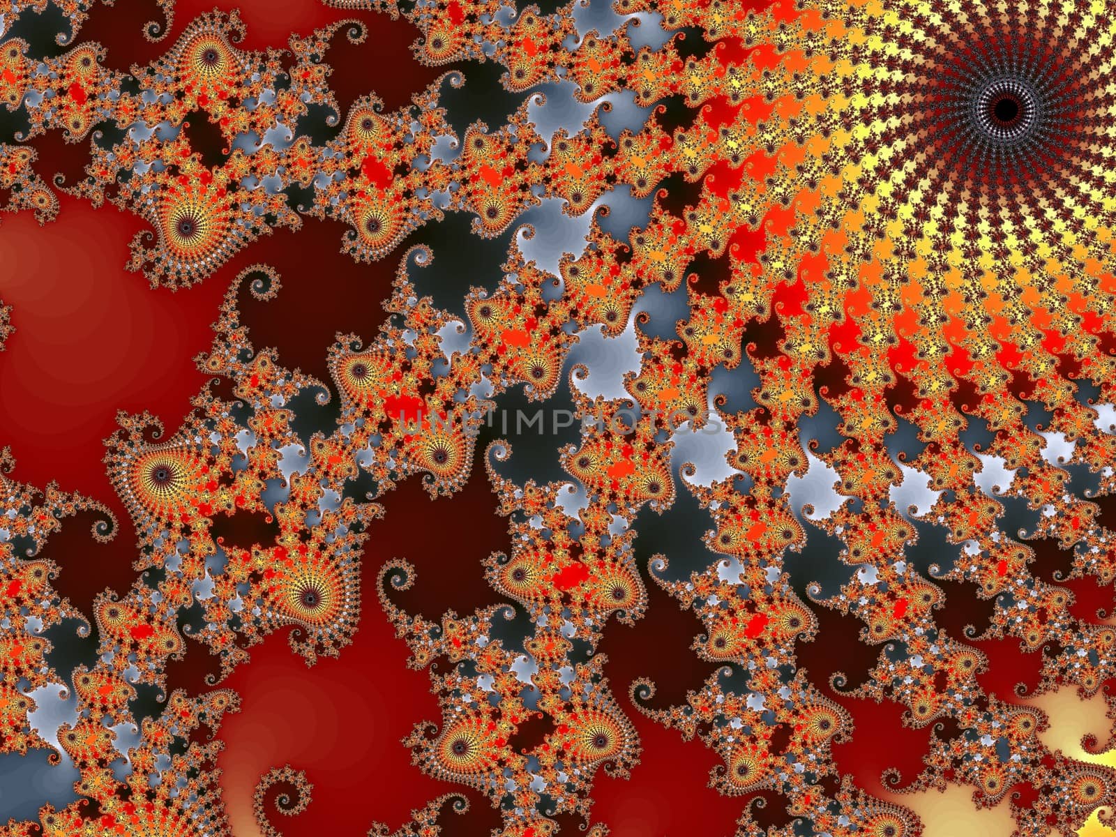 Digital computer graphic - rendering. Abstraction background with a fractal pattern in a bright colors for design.