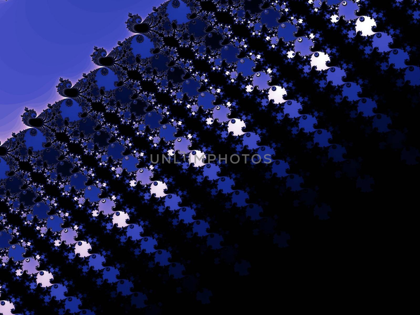 Digital computer graphic - rendering. Abstraction background with a fractal pattern in a dark colors for design.