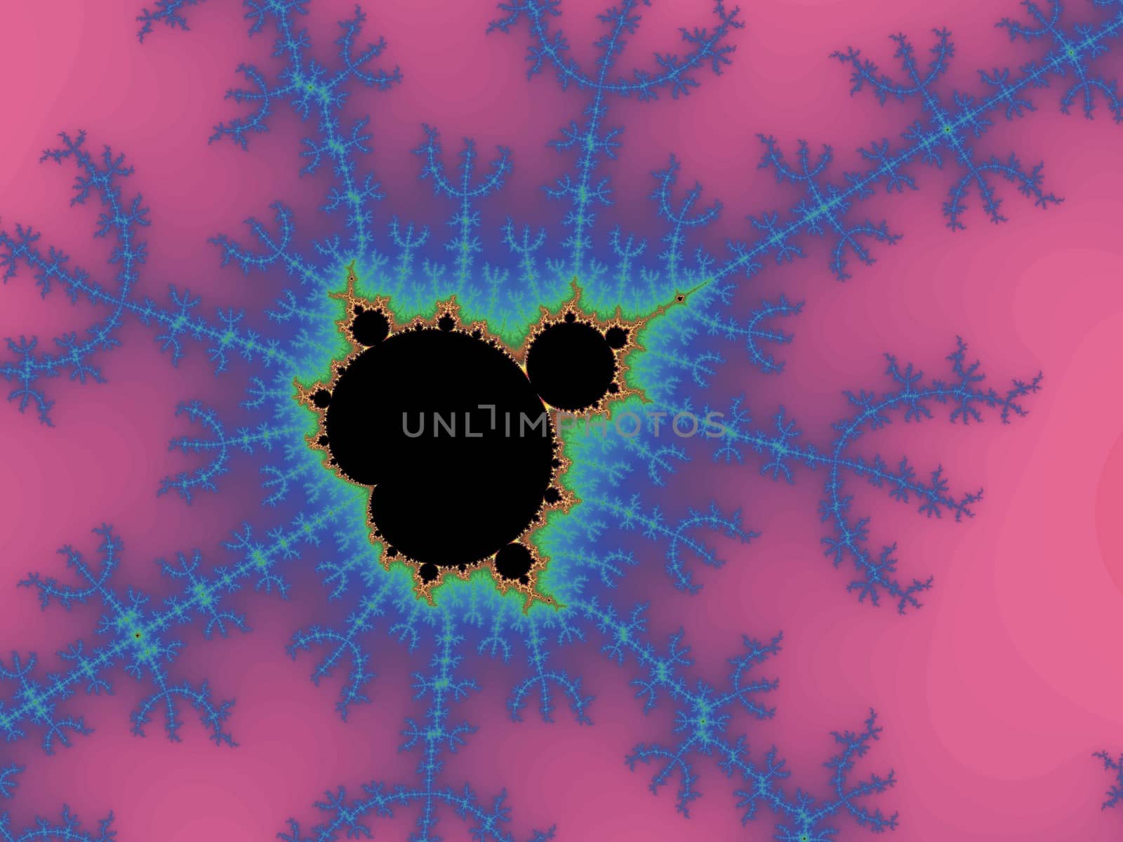 Digital computer graphic - rendering. Abstraction background with a fractal Mandelbrot for design.