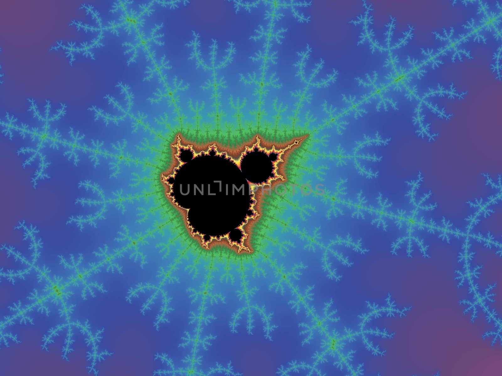 Digital computer graphic - rendering. Abstraction background with a fractal Mandelbrot for design.