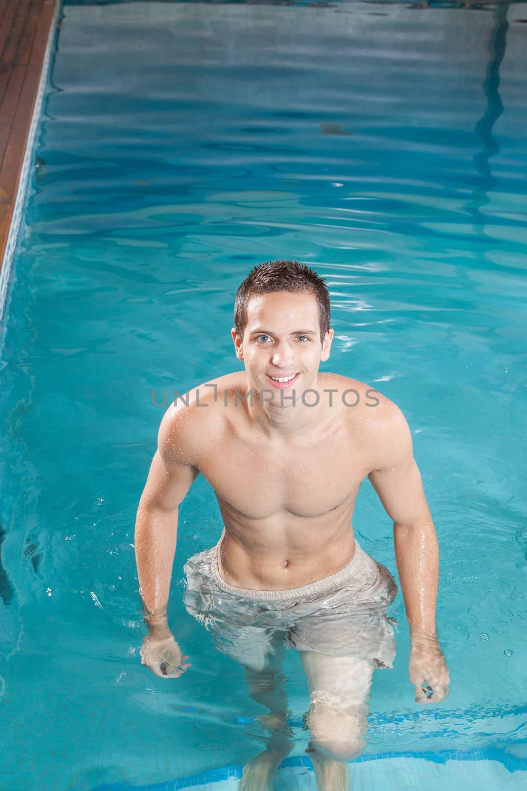 Man out of the pool