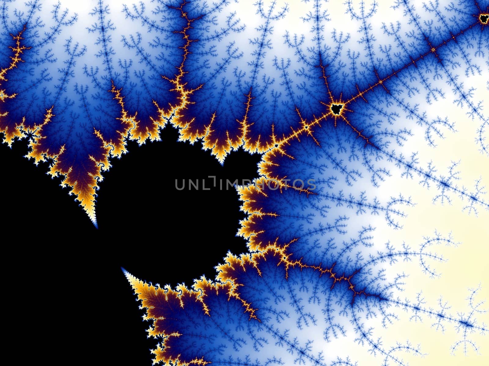 Digital computer graphic - rendering. Abstraction background with a fractal Mandelbrot for design.